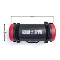 Gorilla Sports Power Bag aus Kunstleder 5 - 30 kg Schwarz / Rot Best