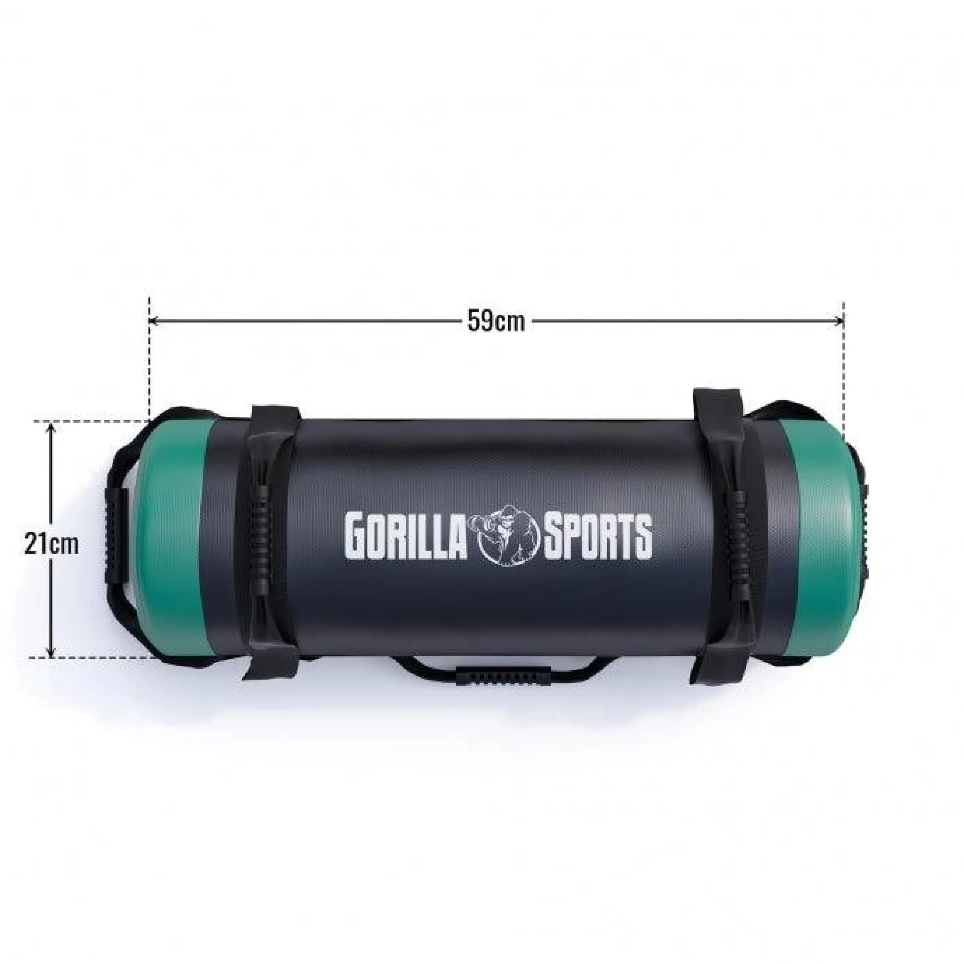 Gorilla Sports Power Bag aus Kunstleder 5 - 30 kg Schwarz / Blau New