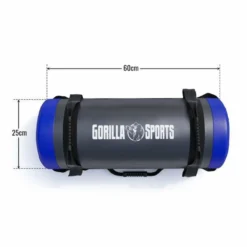 Gorilla Sports Power Bag aus Kunstleder 5 - 30 kg Schwarz / Gelb New