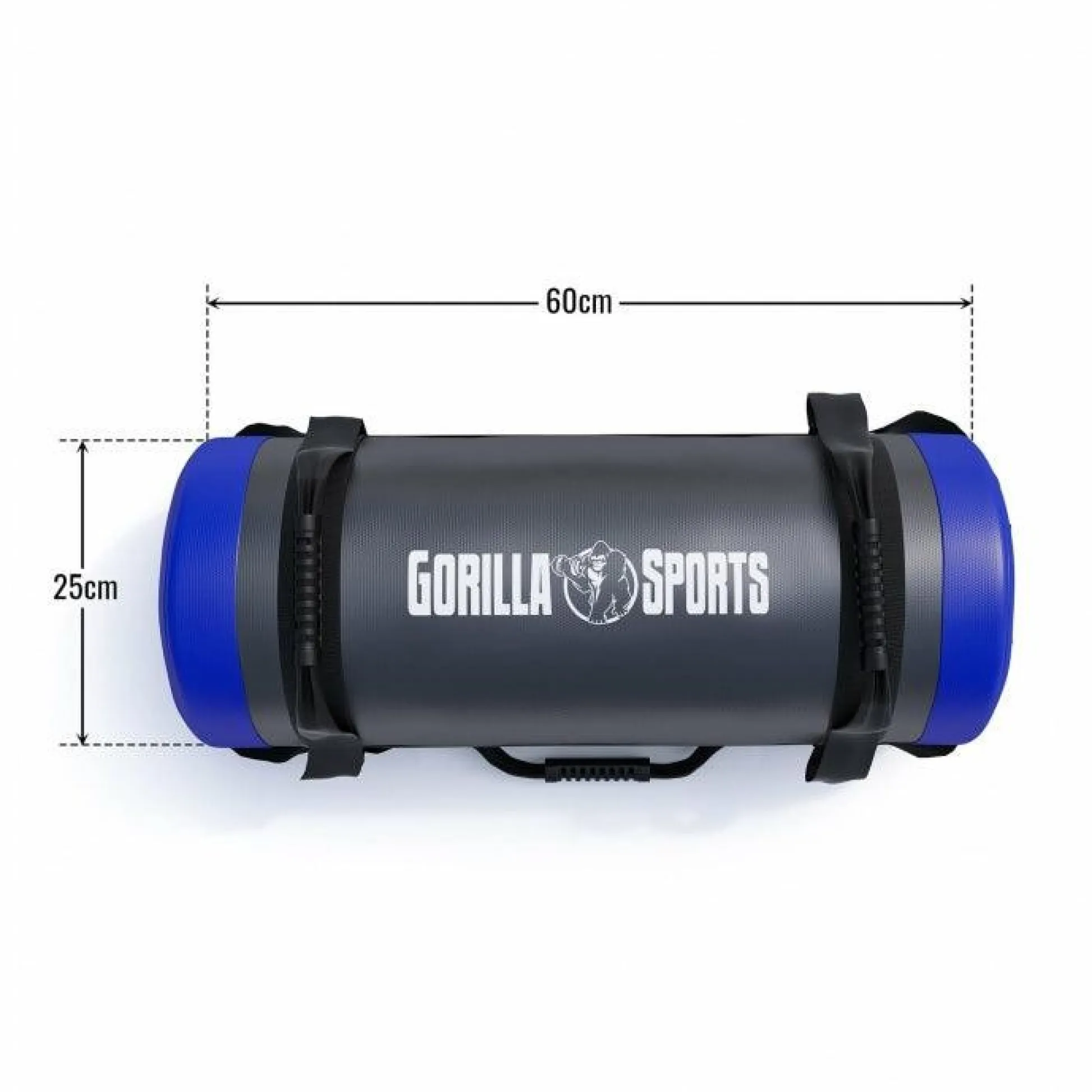 Gorilla Sports Power Bag aus Kunstleder 5 - 30 kg Schwarz / Gelb New