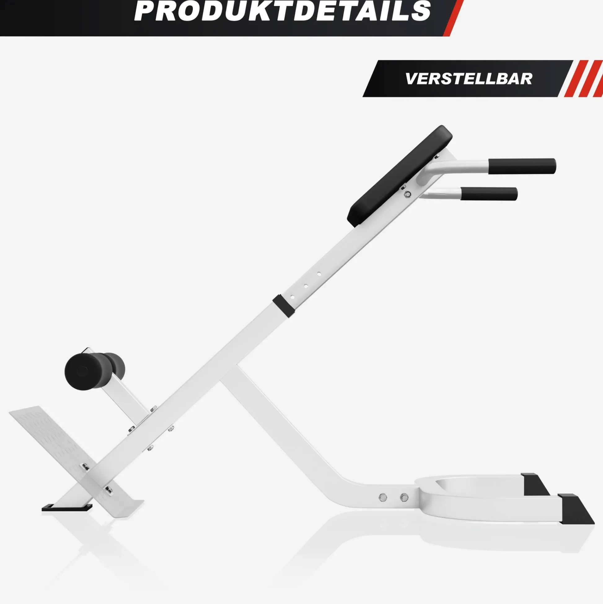 Gorilla Sports Rückenstrecker verstellbar Schwarz