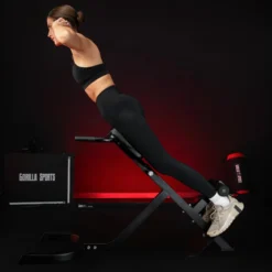 Gorilla Sports Rückenstrecker verstellbar Schwarz
