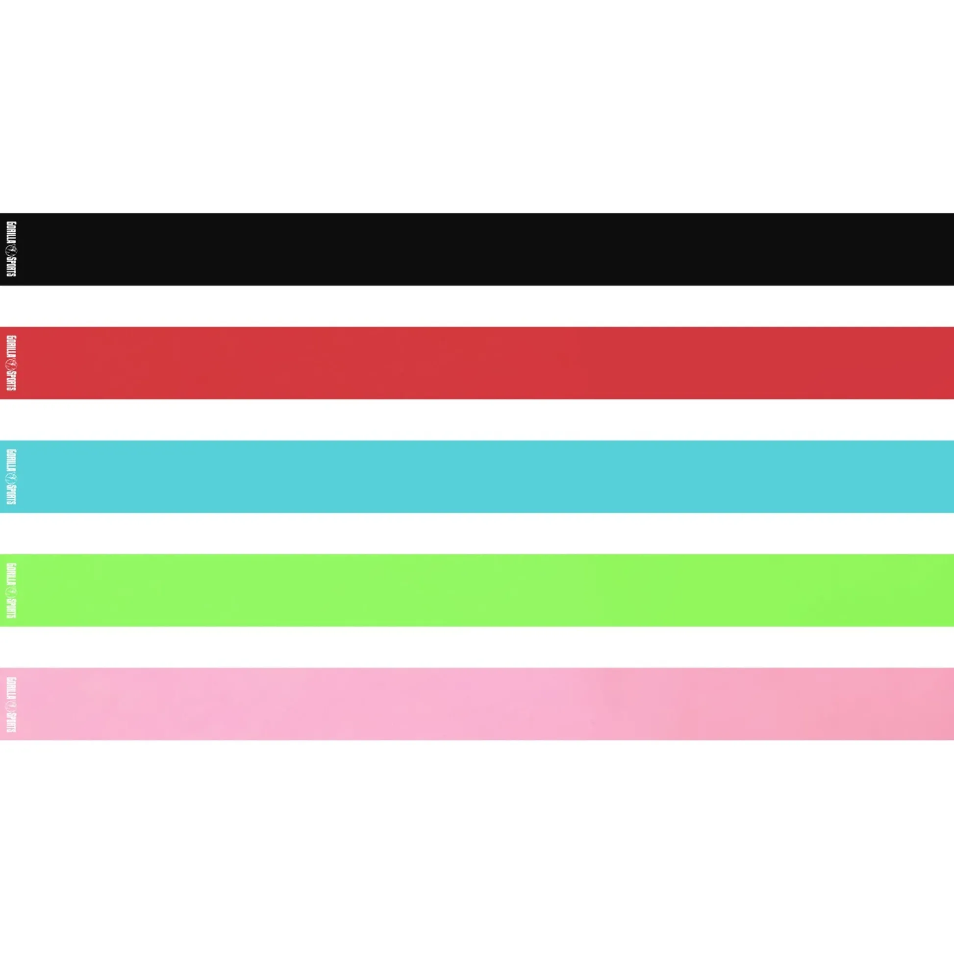 Gorilla Sports Resistance Band aus Latex 120 - 200 cm Türkis Discount