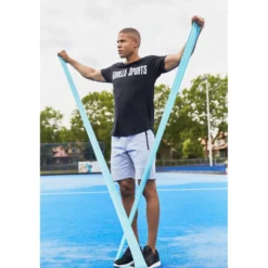 Gorilla Sports Resistance Band aus Latex 120 - 200 cm Schwarz New