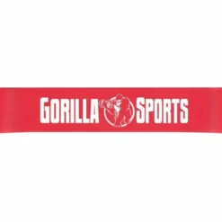 Gorilla Sports Resistance Band Loop aus Latex 4,5 - 15,8 kg Rot Hot