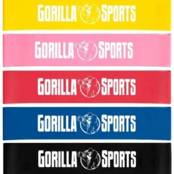 Gorilla Sports Resistance Band Loop aus Latex 4,5 - 15,8 kg Gelb Outlet