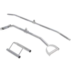 Gorilla Sports Rudergriff 3er Set Silber Best