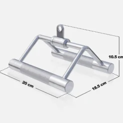 Gorilla Sports Rudergriff V-Griff breit inkl, Drehgelenk Silber Online