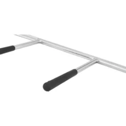 Gorilla Sports Safety Squat Bar gepolstert 220 cm Olympia Silber New