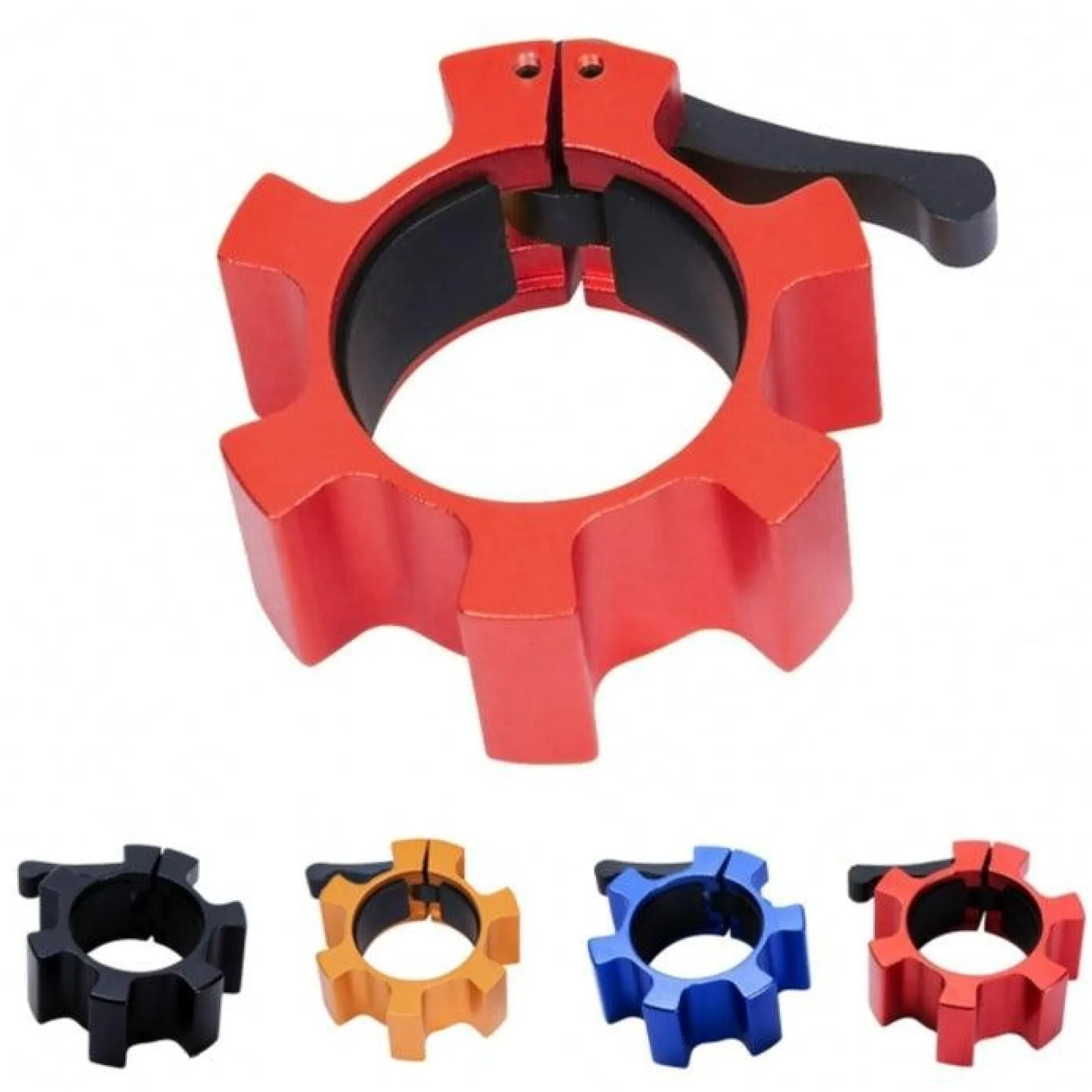 Gorilla Sports Schnellverschluss 2er Set Olympia Rot Hot