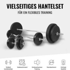 Gorilla Sports Schrägbank mit separater Ablage inkl, Langhantel Set 100 kg Weiss Sale