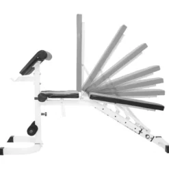 Gorilla Sports Schrägbank mit separater Ablage inkl, Langhantel Set 100 kg Schwarz New