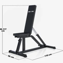 Gorilla Sports Schrägbank verstellbar Schwarz Discount