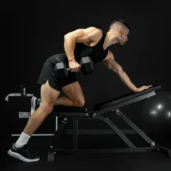 Gorilla Sports Schrägbank verstellbar Schwarz Discount
