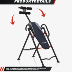 Gorilla Sports Schwerkrafttrainer höhenverstellbar Schwarz / Grau / Rot Online