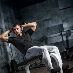 Gorilla Sports Sit Up Hantelbank /Schwarz Weiss Best