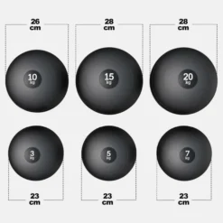 Gorilla Sports Slam Ball 3 - 20 kg Schwarz Discount