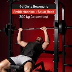 Gorilla Sports Smith Machine Half Rack Schwarz Outlet