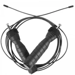 Gorilla Sports Springseil mit Drehgelenk 300 cm verstellbar inkl, Beutel und Zusatzgewichten Schwarz / Rot New