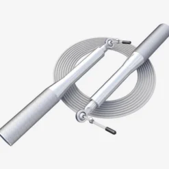 Gorilla Sports Springseil mit geriffelten Griffflächen 300 cm verstellbar Silber