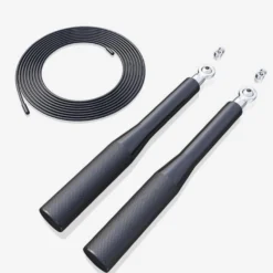 Gorilla Sports Springseil mit geriffelten Griffflächen 300 cm verstellbar Schwarz Outlet