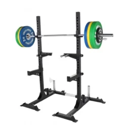 Gorilla Sports Squat Rack inkl. Olympia Langhantelset Profi 140 kg Verschieden Best