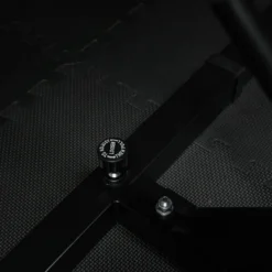 Gorilla Sports Squat Rack verstellbar in Höhe und Breite inkl, Hantelscheibenablage Schwarz / Silber Sale