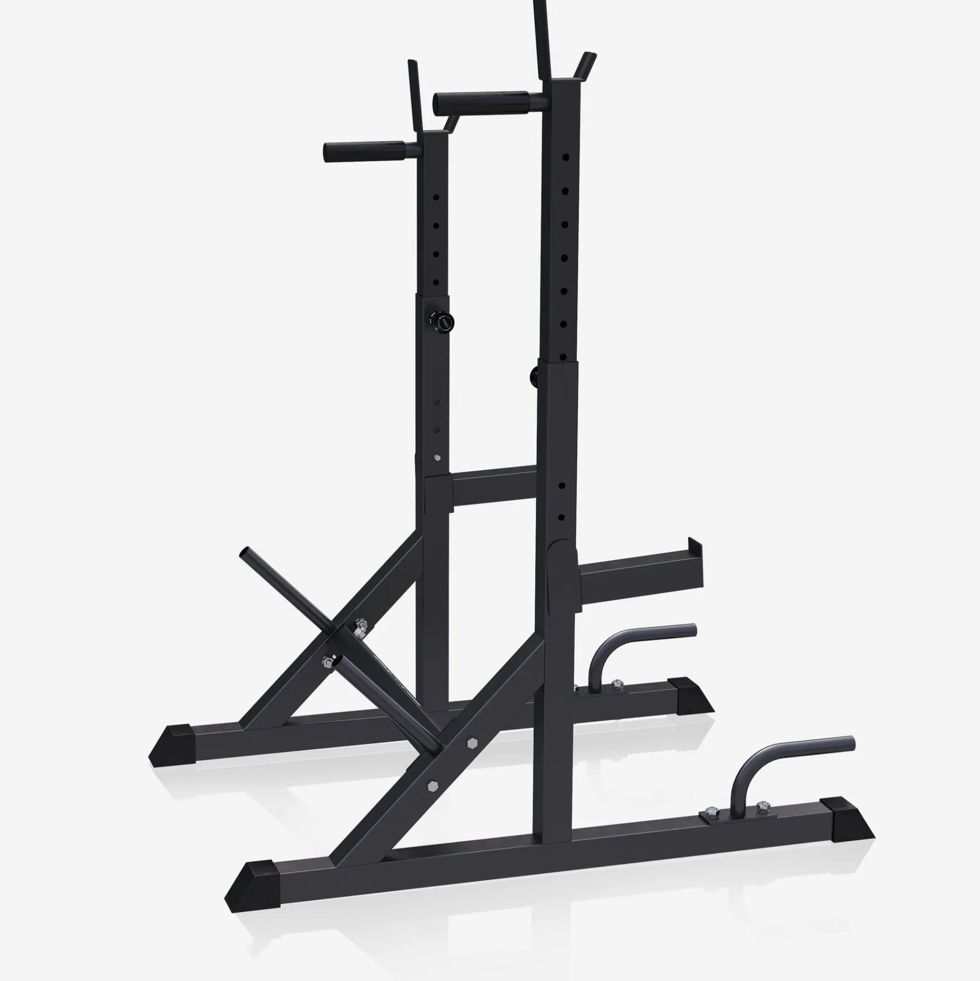 Gorilla Sports Squat Rack verstellbar in Höhe und Breite Schwarz New