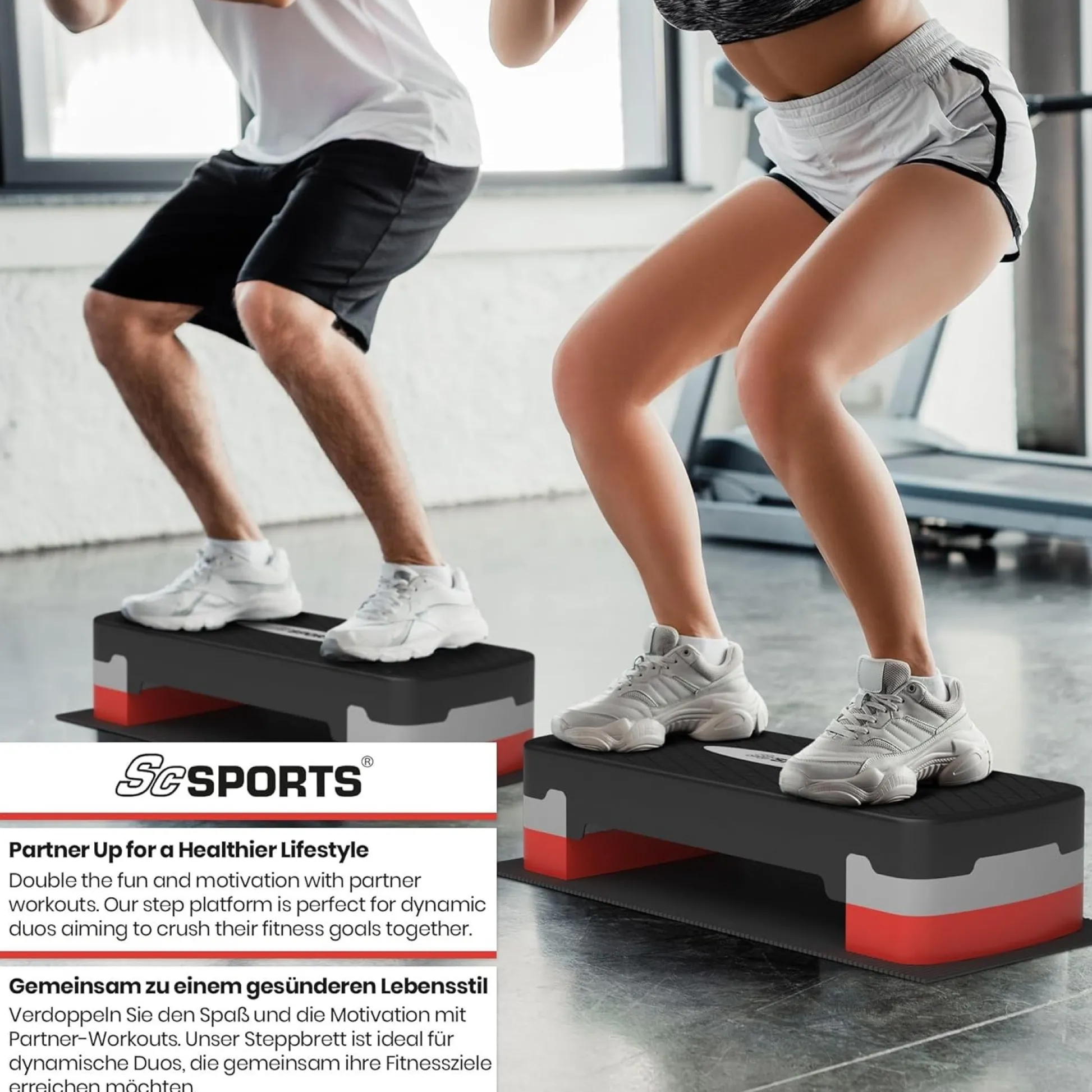 ScSports Steppbrett höhenverstellbar Schwarz Outlet