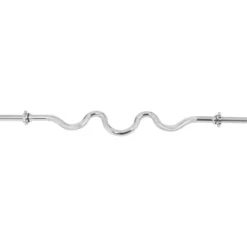 Gorilla Sports Super SZ-Hantelstange 120 cm mit Sternverschlüssen Silber Best