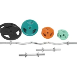 Gorilla Sports SZ-Curlset Gummi Gripper 70 kg mit Verschlüssen Verschieden Online