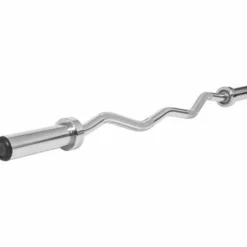 Gorilla Sports SZ-Hantelstange Olympia 120 cm mit Verschlüssen Silber