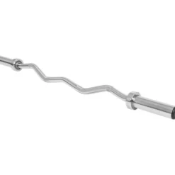 Gorilla Sports SZ-Hantelstange Olympia 120 cm mit Verschlüssen Silber