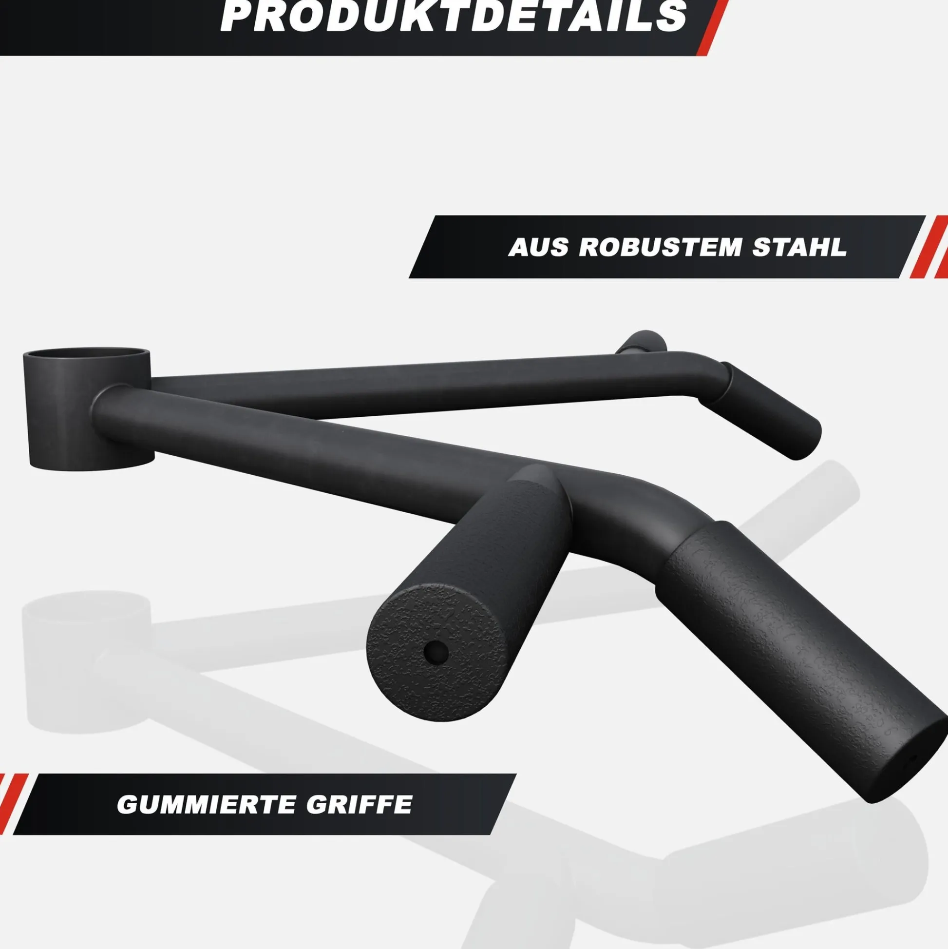 Gorilla Sports T-Bar Row Rudergriff Schwarz Best