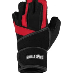 Gorilla Sports Trainingshandschuhe inkl. Gelenkbandage Schwarz/Rot Schwarz / Rot Online
