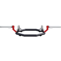 Gorilla Sports Trap Bar Multi Grip Olympia mit Verschlüsse Schwarz / Siber / Rot Outlet