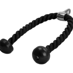 Gorilla Sports Trizepsseil Nylon inkl, Drehgelenk Schwarz Clearance