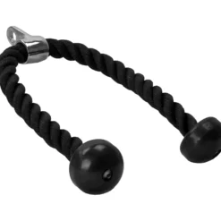 Gorilla Sports Trizepsseil Nylon inkl, Drehgelenk Schwarz Clearance
