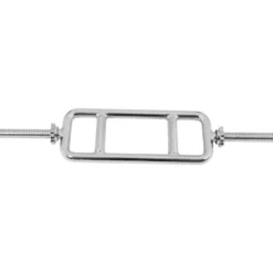 Gorilla Sports Trizepstrainer mit Verschlüssen Silber