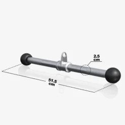 Gorilla Sports Trizeps- und Bizepsstange mit Gummi Ballen Silber Online