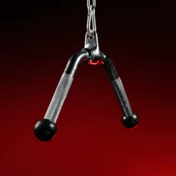 Gorilla Sports Trizeps V-Griff breit inkl, Drehgelenk Silber Hot