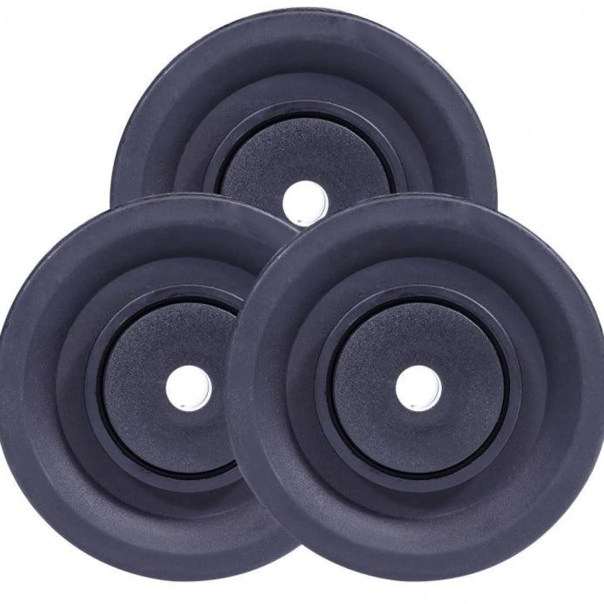 Gorilla Sports Umlenkrolle 3er Set Schwarz New