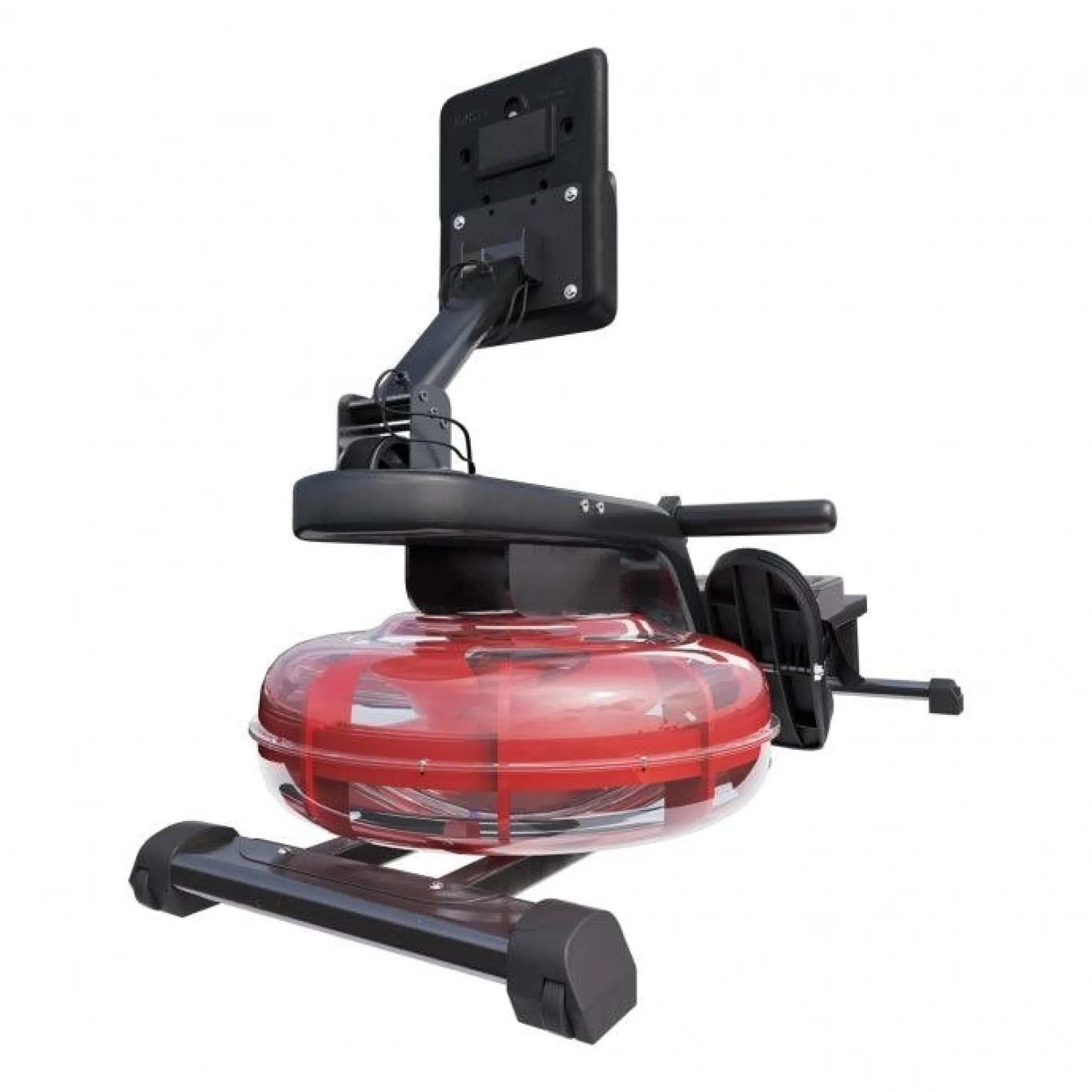 Gorilla Sports Wasserrudergerät verstellbar mit LCD Monitor Schwarz / Rot Clearance