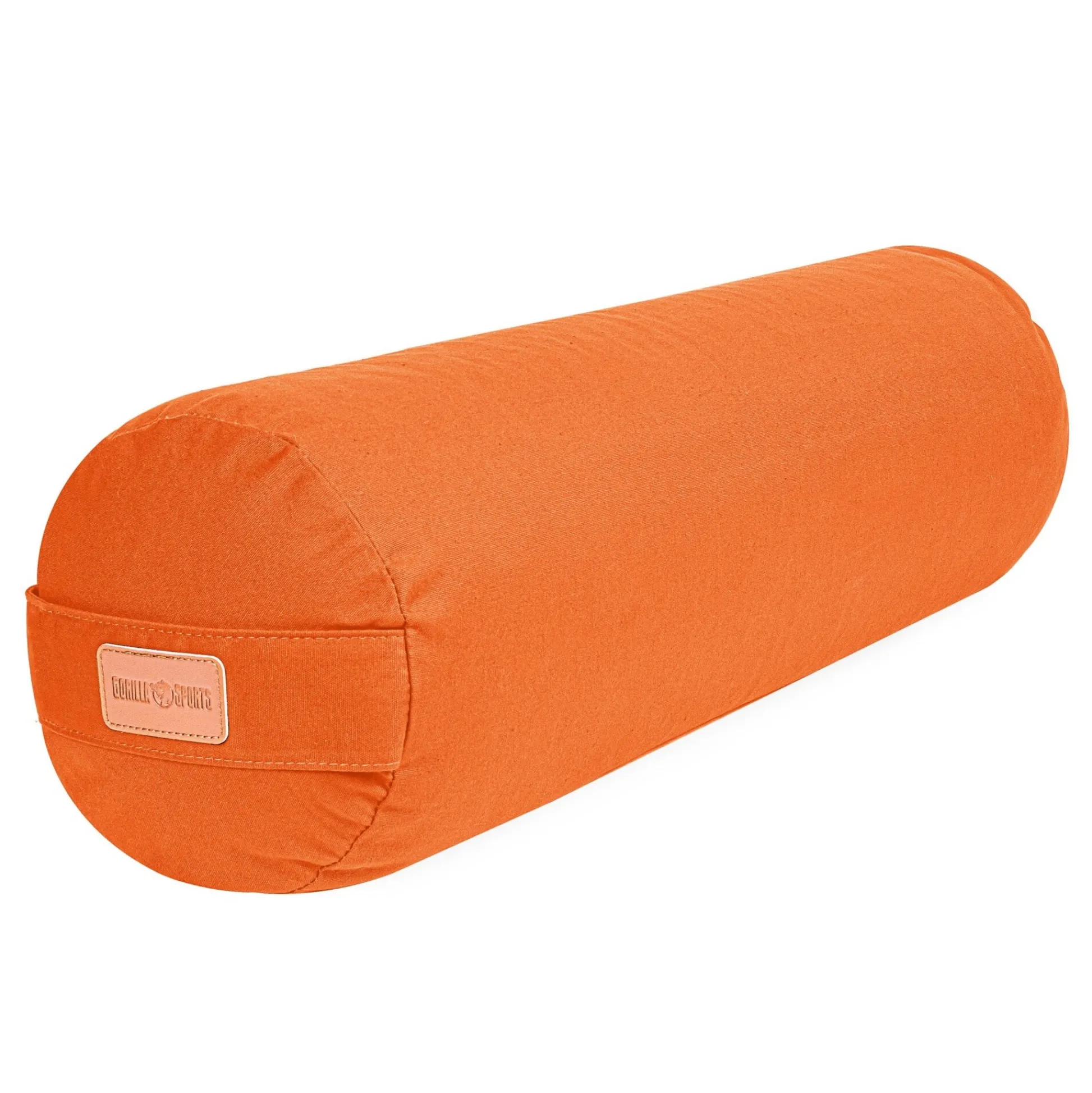 Gorilla Sports Yogabolster 65 cm Länge und 20 cm Sitzhöhe Orange Sale