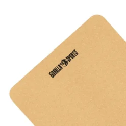 Gorilla Sports Yogamatte Kork 0,5 cm Dicke Braun / Schwarz Hot