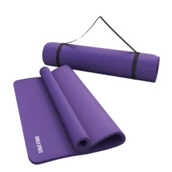 Gorilla Sports Yogamatte mit Tragegurt 190 x 60/100 x 1,5 cm Violett Online