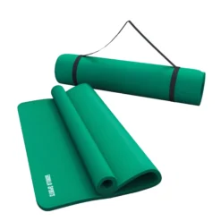 Gorilla Sports Yogamatte mit Tragegurt 190 x 60/100 x 1,5 cm Grün Online