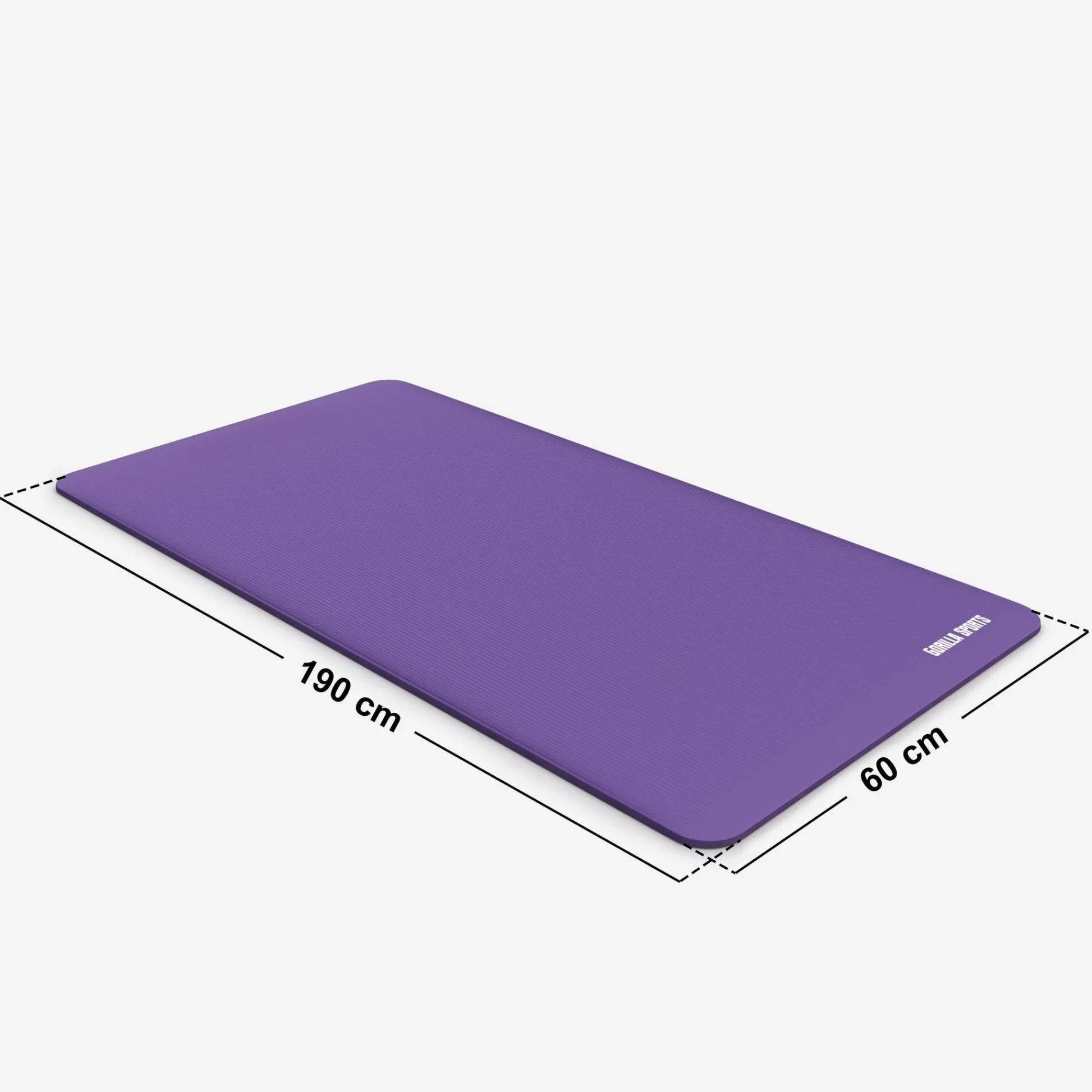 Gorilla Sports Yogamatte mit Tragegurt 190 x 60/100 x 1,5 cm Pink Sale