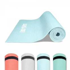Gorilla Sports Yogamatte PVC mit Tragegurt 60 cm Breite und 0,5 cm Dicke Grau Online
