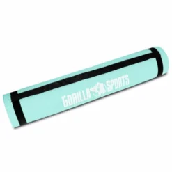 Gorilla Sports Yogamatte PVC mit Tragegurt 60 cm Breite und 0,5 cm Dicke Coral Hot